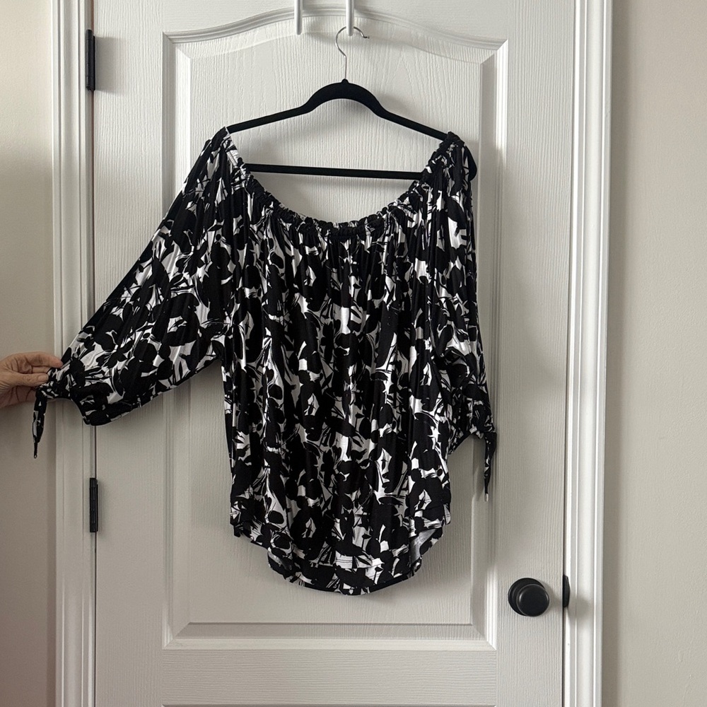 Black and White Women's Top
